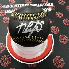 Michael Conforto Autographed San Francisco Giants Black Leather OMLB Signed JSA 