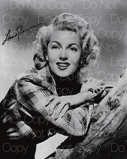 Affiche photo dédicacée Lana Turner 3 8X10 autographe RP