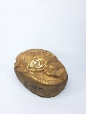 UNIQUE ANCIENT EGYPTIAN ANTIQUE Statue Stone Scarab Beetle Carving