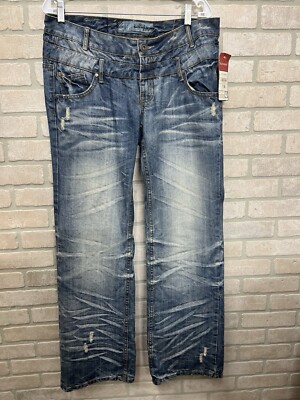 Sublevel jeans Men s Sz 32X42 Denim Back Wall Faded And Sanded Regular fit