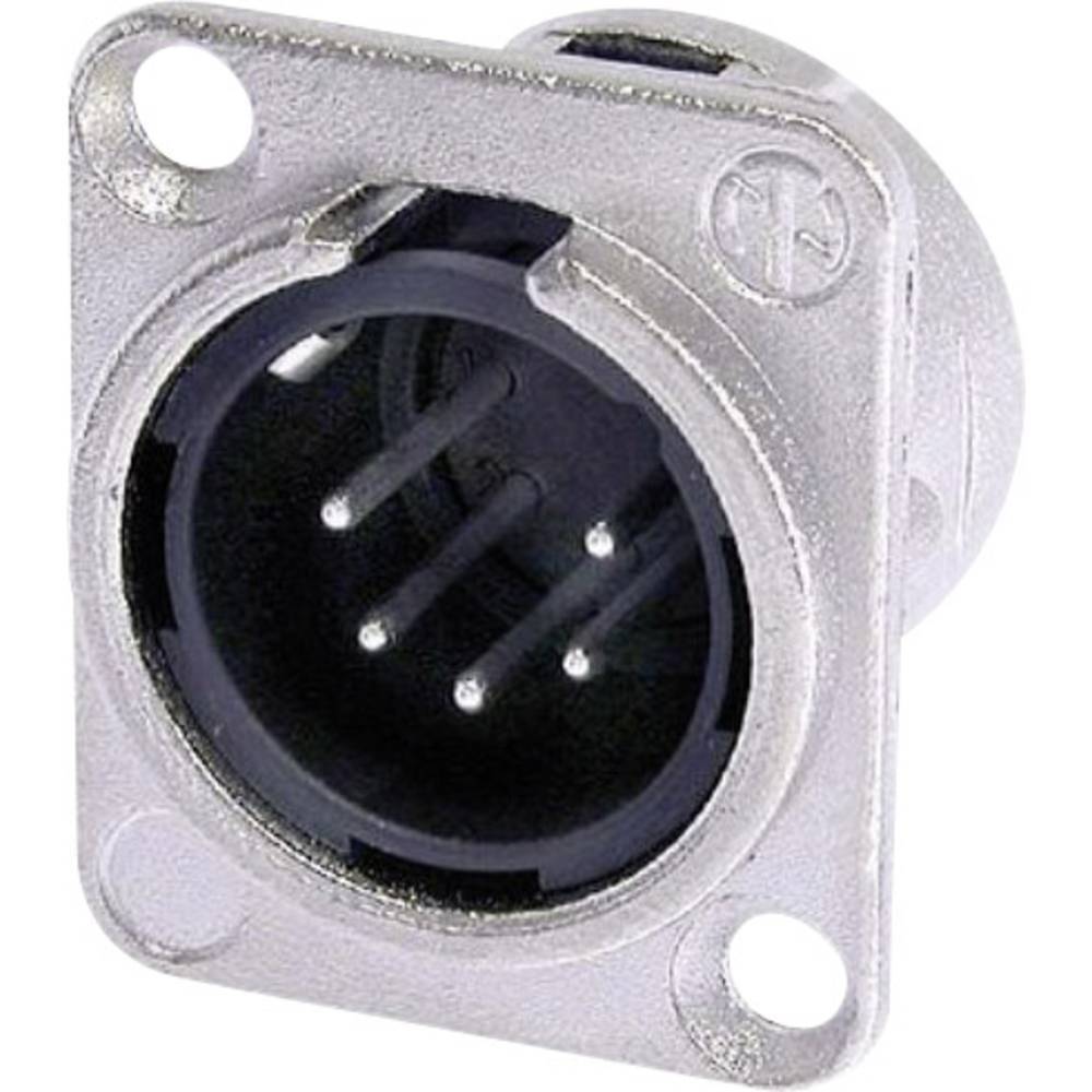 Neutrik NC5MDL1 Connettore XLR Spina a pannello contatti diritti Numero Poli