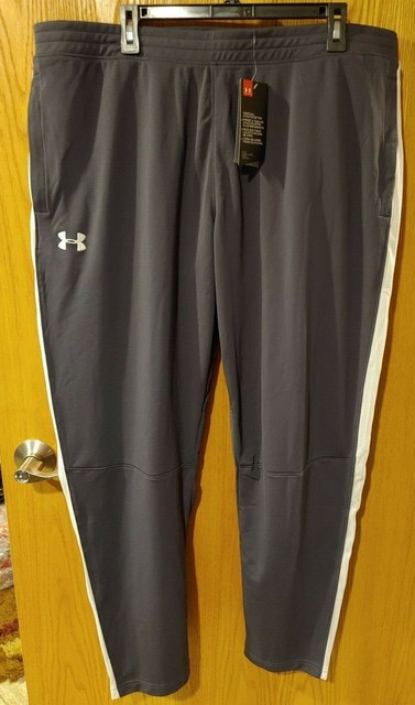 NWT Men's Under Armour Sportstyle Pique Track Pants Fitted XXL 1313201 -998 | eBay