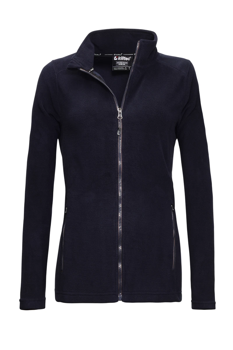 Killtec Ladies Fleece Jacket Thônes Women's Fleece Jckt B Dark Blue Elastic  | eBay