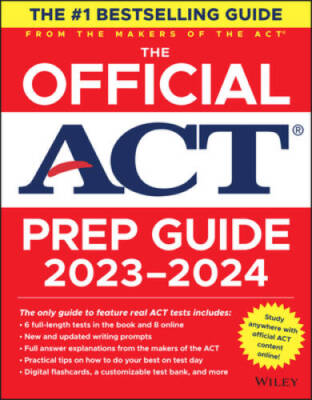 The Official ACT Prep Guide 2023-2024, (Book  Online Course) - Paperback - GOOD