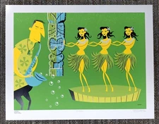 SHAG PRINT Three Wahines 2001 silkscreen serigraph - signed, numbered, unframed