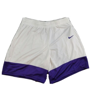 nike shorts purple and white