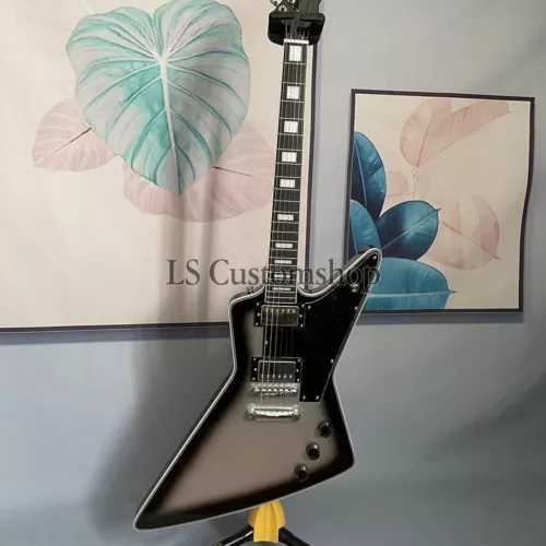 Solid Explorer Thunderhorse Brendon Small Electric Guitar HH Pickup Silverburst