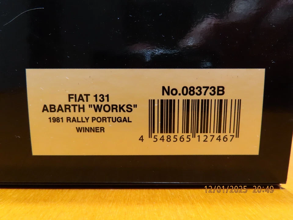 Kyosho 08373B Fiat 131 Abarth #1 M.Alen-I.Kivimaki Rally Portogallo 1981 W 1:18 - Immagine 2 di 4