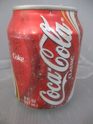 Coca Cola Classic : a 237 ml empty can, top opened, USA, 90's. | eBay