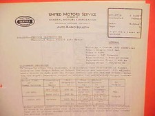 1939 Chevrolet Master Deluxe United Motors Delco Gm Radio Service Manual 985425
