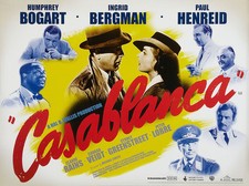 Heim Wandkunstdruck - Vintage Film Film Poster - CASABLANCA - A4, A3, A2,A1