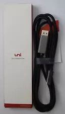 Uni USB-C to DisplayPort Cable 4K 60Hz 6' Long - Android to Monitor Adapter -NEW