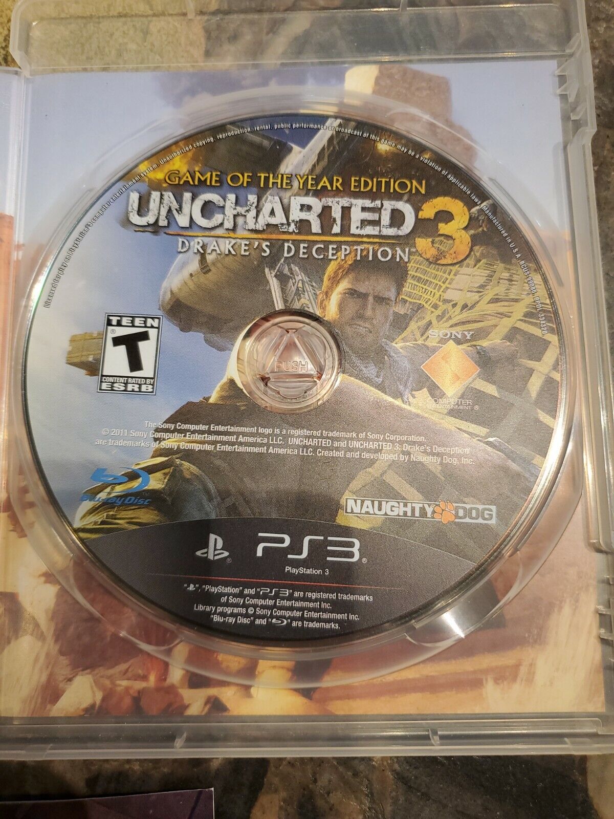 Uncharted 2 Among Thieves GoTY & 3 Drakes Deception- PlayStation 3 PS3 Lot