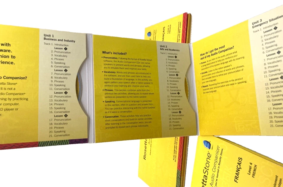 Rosetta Stone French Francais Level 1 3 4 5 CD Includes Headset - image 4 of 4