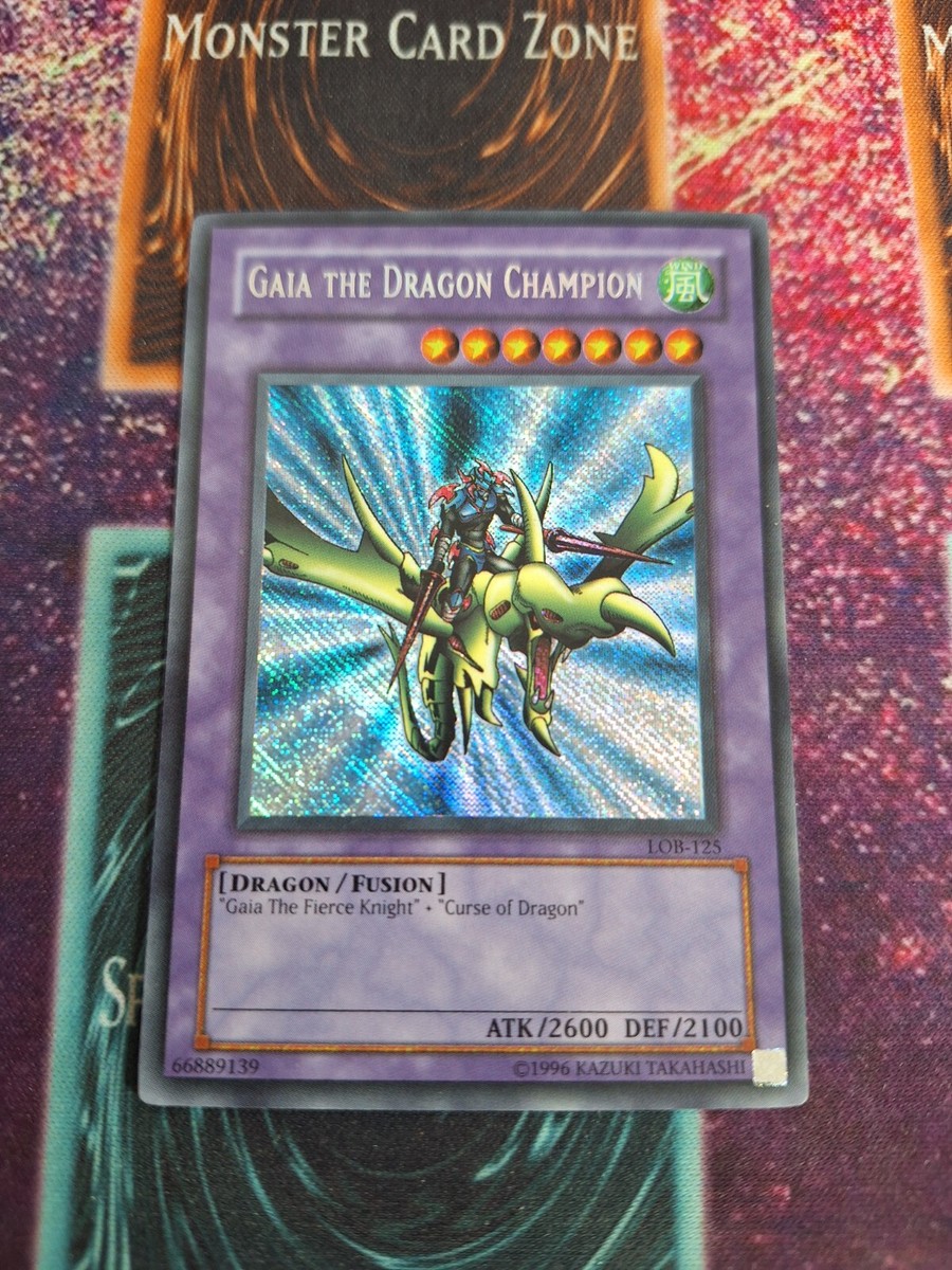 Yu-Gi-Oh! Gaia the Dragon Champion LOB-125 Reverse Secret OG