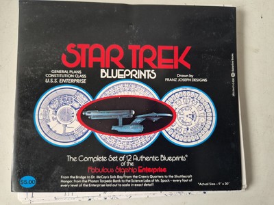 Star Trek USS Enterprise Constitution Klasse 12 Bauplan Poster Pläne 9'' x 30''