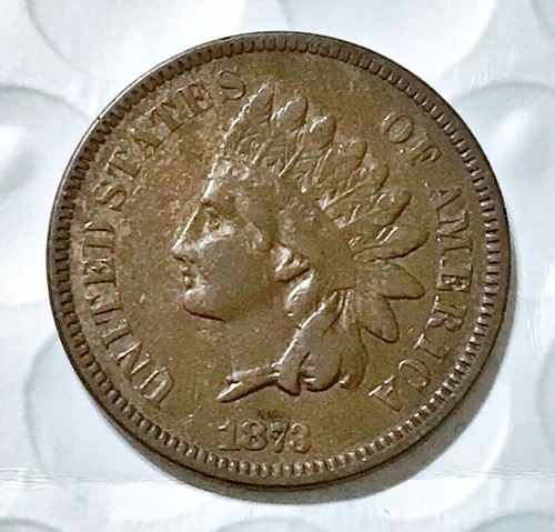 1873 Indian Head Cent Open 3 – VF - Picture 1 of 2