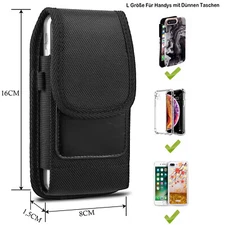 Cell Phone Holster Pouch Vertical With Belt Clip Carrying Case Card Holder Cover