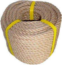 100 Natural Hemp Rope Twisted Strong Jute Rope 100 Feet 4 Ply Hemp All Purpose
