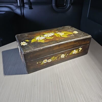 Vintage 1900s D.M. Ferry & Co's.  Flower Seeds 12'' Wood Box Garden Primitive
