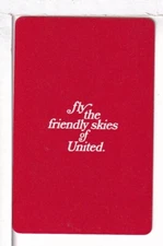Single Airline Playing Card "United, UAL 205A" Chan/Mertens #, 1968