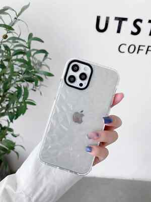 New Diamond Texture Transparent Phone Case For IPhones 7-16