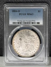 1884-O Morgan Silver Dollar PCGS MS63 (773)