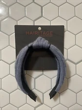 NEW with Tag Hairitage by Mindy McKnight Sweater Headband Slate Blue 1161BT