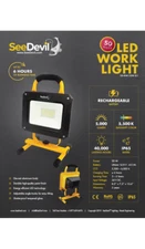 SeeDevil Rechargeable LED Work Light 10W (1000lm) or 50W (5000lm)