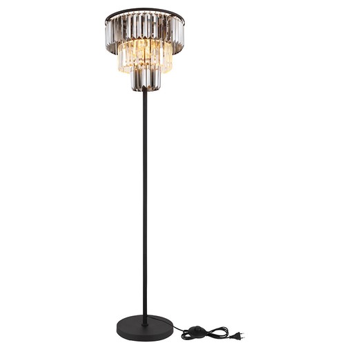 Piantana 3 Fiamma Cristallo Lampada Letto H 160 CM - Foto 8 di 11