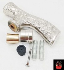 Chrome Finish T Shape Derby Brass Handle Only for Wooden Walking Stick Cane