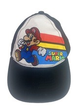 Nintendo Super Mario Hat Adjustable Black Boys Youth Size 2021