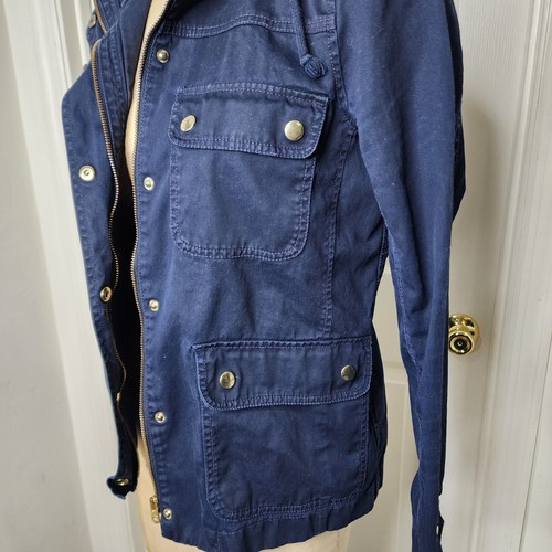 J Crew Navy Womens Field Jacket Sz. S - Picture 5 of 10