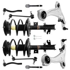 Quick Complete Front Strut Coil Springs + Control Arms for 07-2013 Nissan Altima