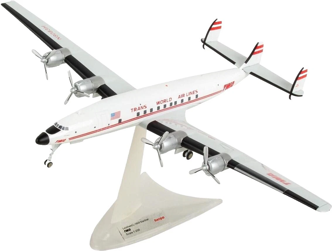Herpa aviones y naves espaciales diecast escala 1:200 con caja sin abrir