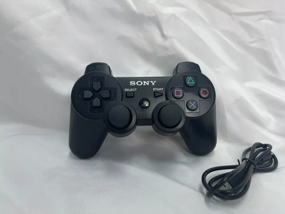 For Sony PS3 Playstation 3 Black Wireless Bluetooth Video Game