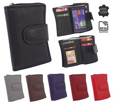 + Leder Damen Börse - Brieftasche - Geldbörse - Portemonnaie  RFID-Blocker 10041