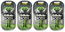 Gillette Body Razor Handle - Holds Body, Venus, & Mach3 Blades (4 Pack)