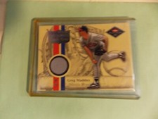 2001 Fleer Platinum Greg Maddux National Patch Time GU Jersey Relic Braves 