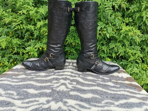 black knee high boots size 8