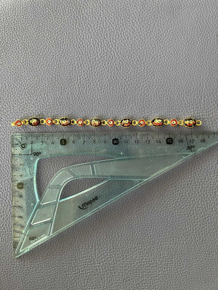Bracelet Italien Micro Mosaïque - Style Doré Élégant - Modèle REF96941 - Occasion