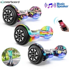 iHoverboard Kids Hoverboard W/ Music Speaker Electric Self-Balancing Scooter LED