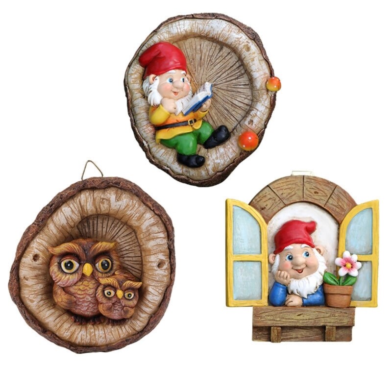 Resin Gnome Pendants for Outdoor Garden and Yard Decor