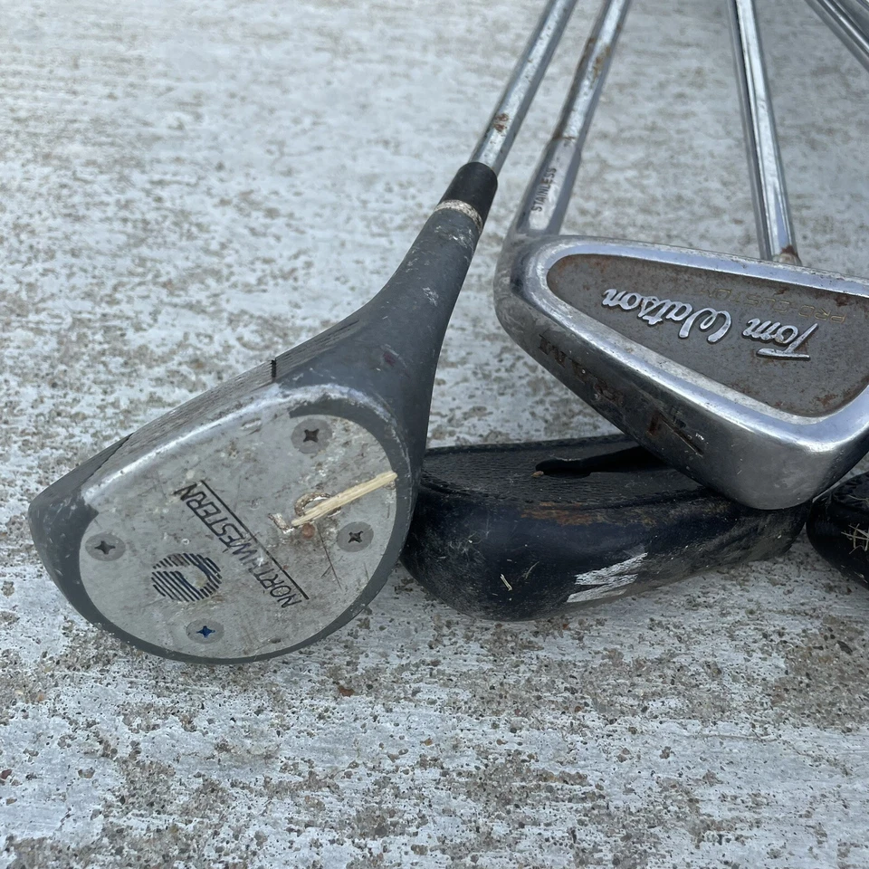 Juego de hierros modelo tour personalizado RAM Tom Watson Pro de colección 3-PW RH 1,3,5 Woods Driver LN Foto 4 de 4