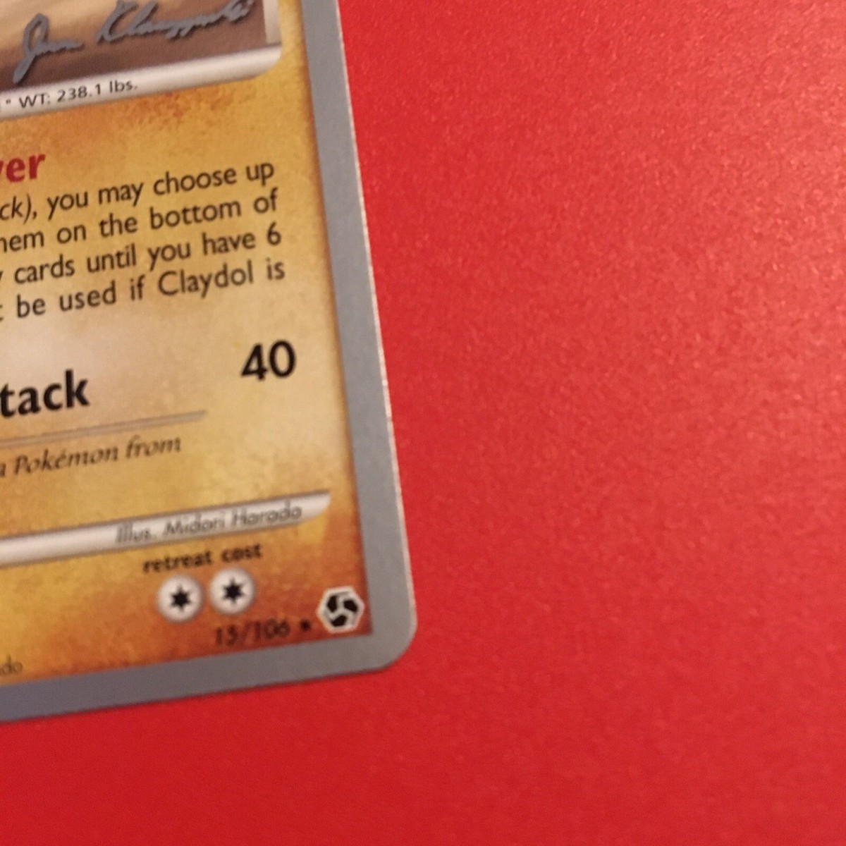 Claydol 15/106 Pokémon Card 2008 World Championship DPBP 397 Claydol 15/106 Pokémon Card 2008 World Championship DPBP 397