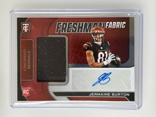 2024 Panini Totally Certified - Freshman Fabric Jermaine Burton Red /100 RPA RC