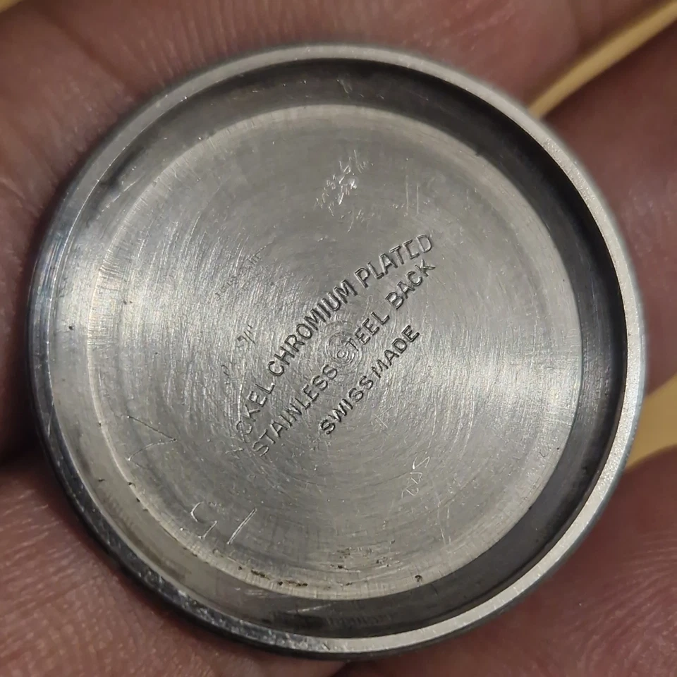 WW2 ATP Watch back,Vertex Revue 57 Military watch back for ATP Watch,steel back - Image 2 of 4