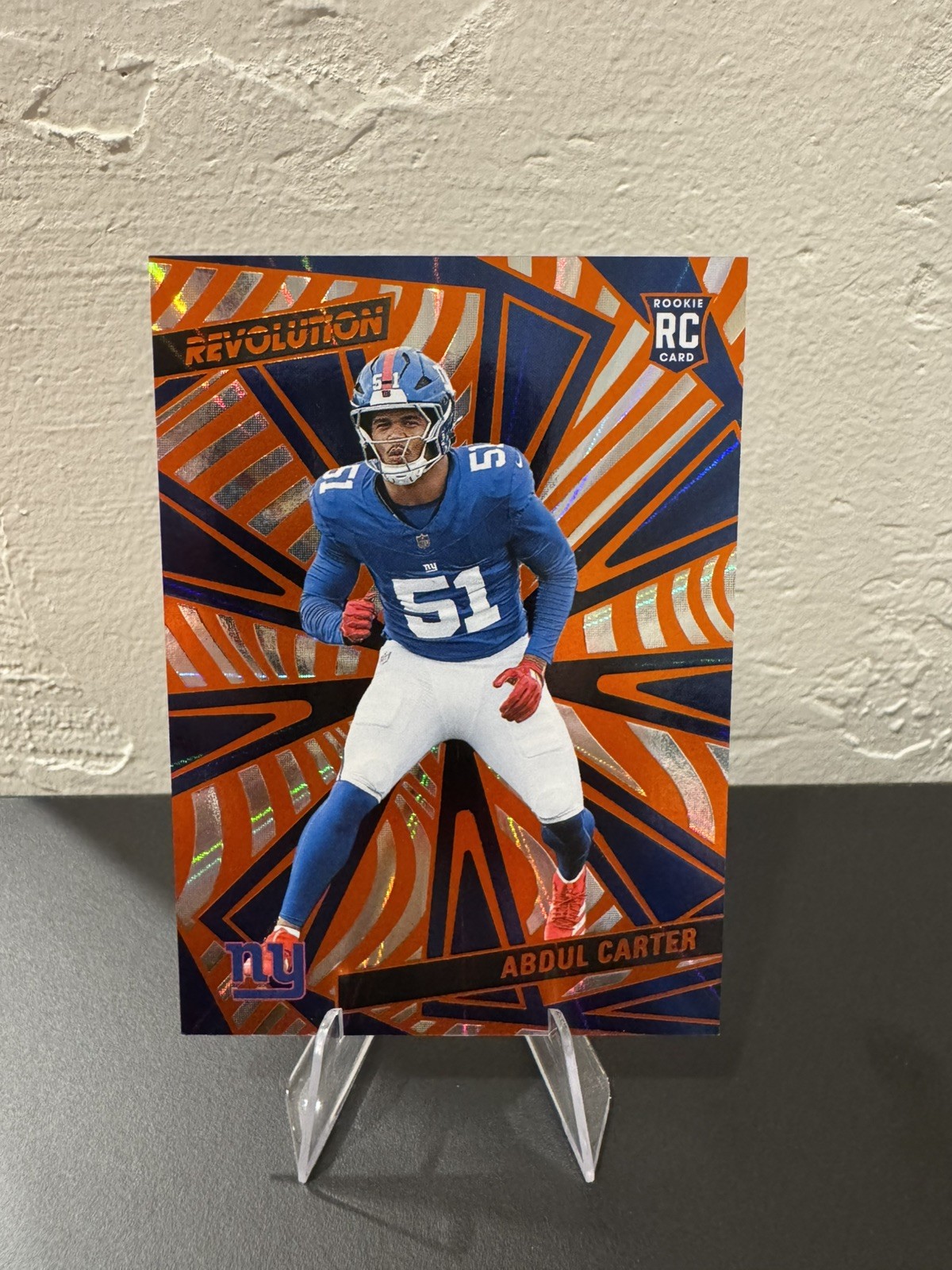 2025 Panini Revolution #201 Abdul Carter Sunburst /18 New York Giants