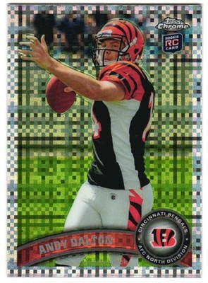 2011 Topps Chrome Football X-fractors #51 Andy Dalton RC - NM