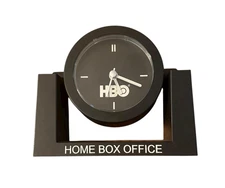 Vintage 1990s HBO Desk Clock Home Box Office Movies 5" Untested Prop Decor
